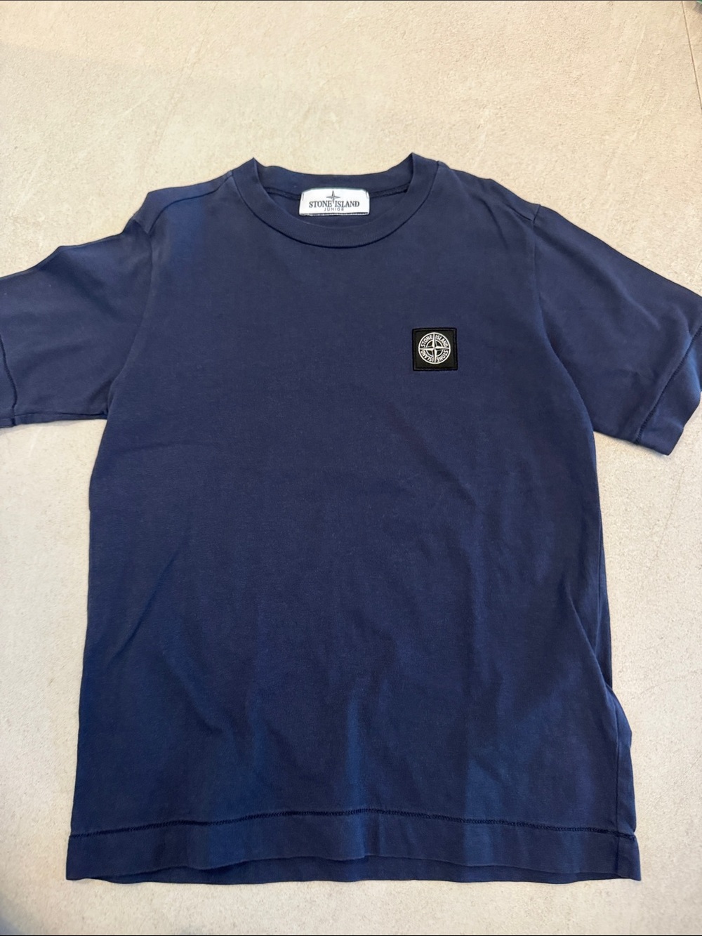 Stone Island Kids Navy Short Sleeve Compass Patch Tee